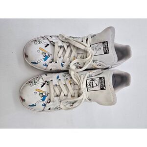 Adidas Stan Smith Goofy Character Sneakers White Size 9